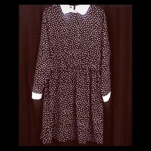 Long sleeve collar dress